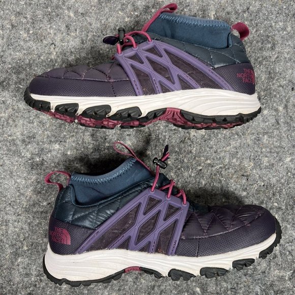 The North Face Thermoball HC Sneaker Shoes Women's 6.5 Dark Purple Navy Magenta - Picture 5 of 14